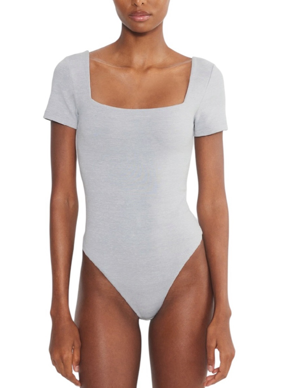 Aritzia Contour Squareneck Cotton Shortsleeve Bodysuit Sz M excellent condition
